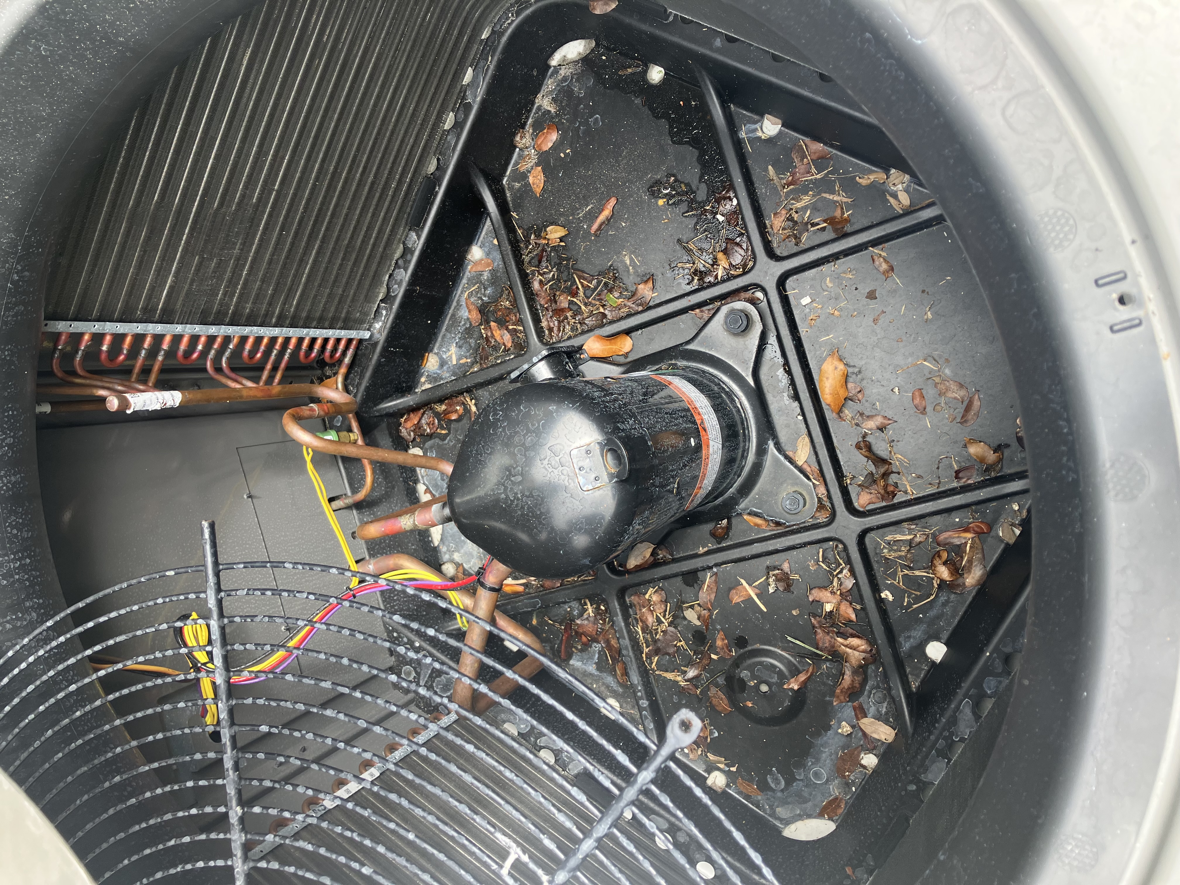 HVAC unit 1 before maintenance